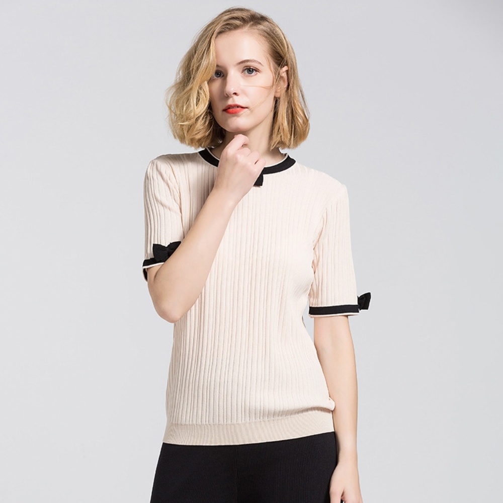 O-Neck Slimming Thin Cool Knitted Blouses